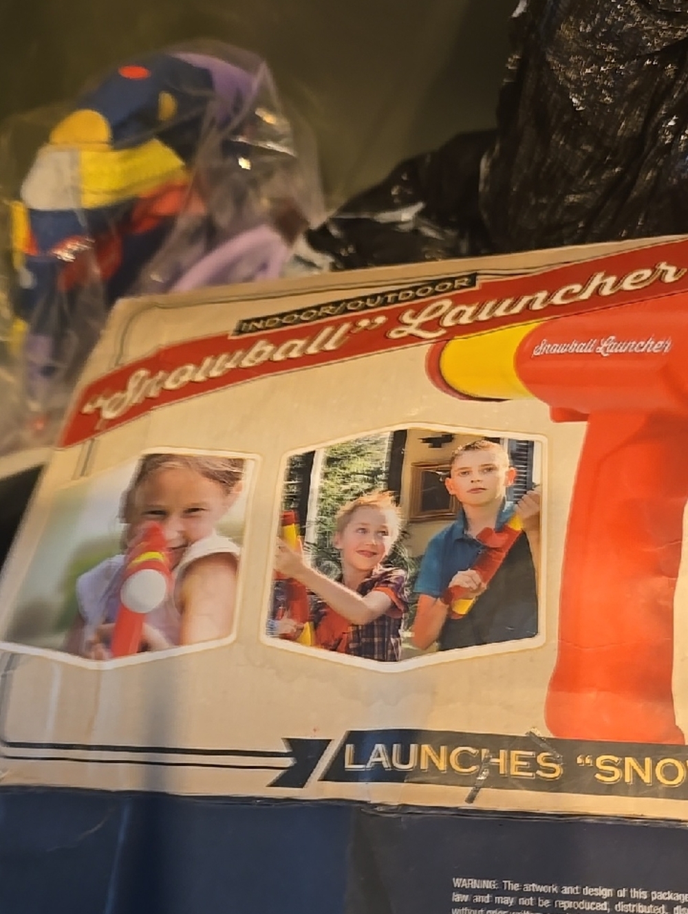❤️10/$16 New Snowball Launcher Toy - Red and Yellow Open Box